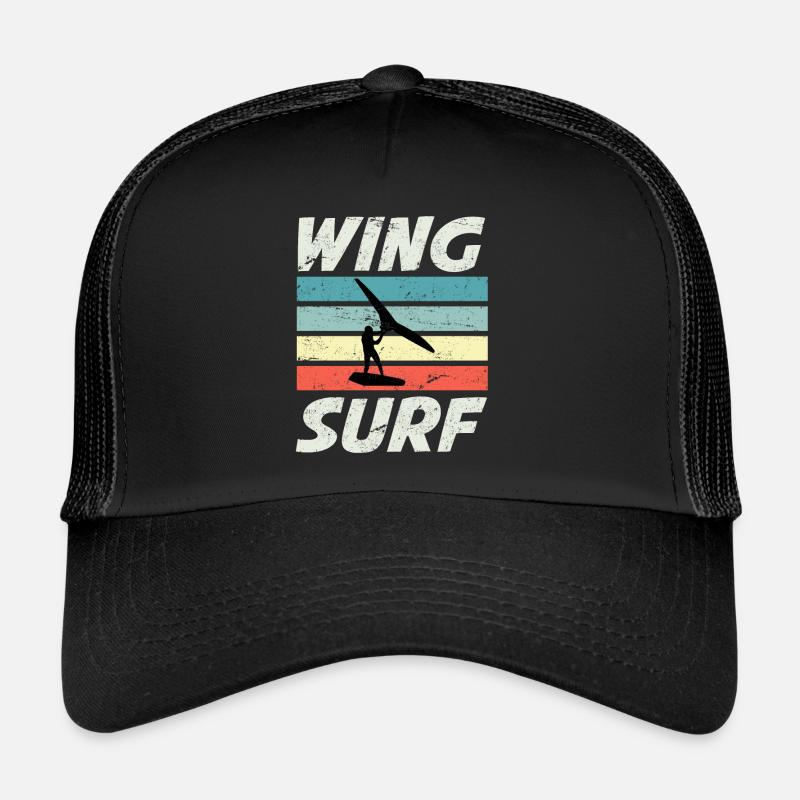 Wing Surf Silhouette Wing Foiler Wingfoiler Trucker Cap