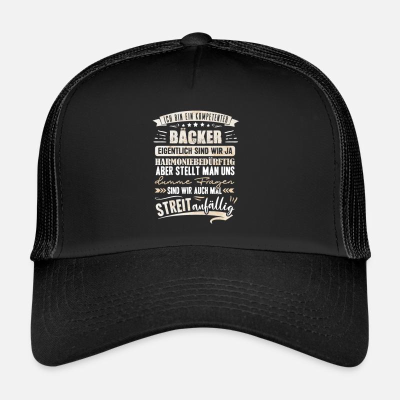 Bäcker backen Bäckerei Brot backen Backwaren Fun Trucker Cap