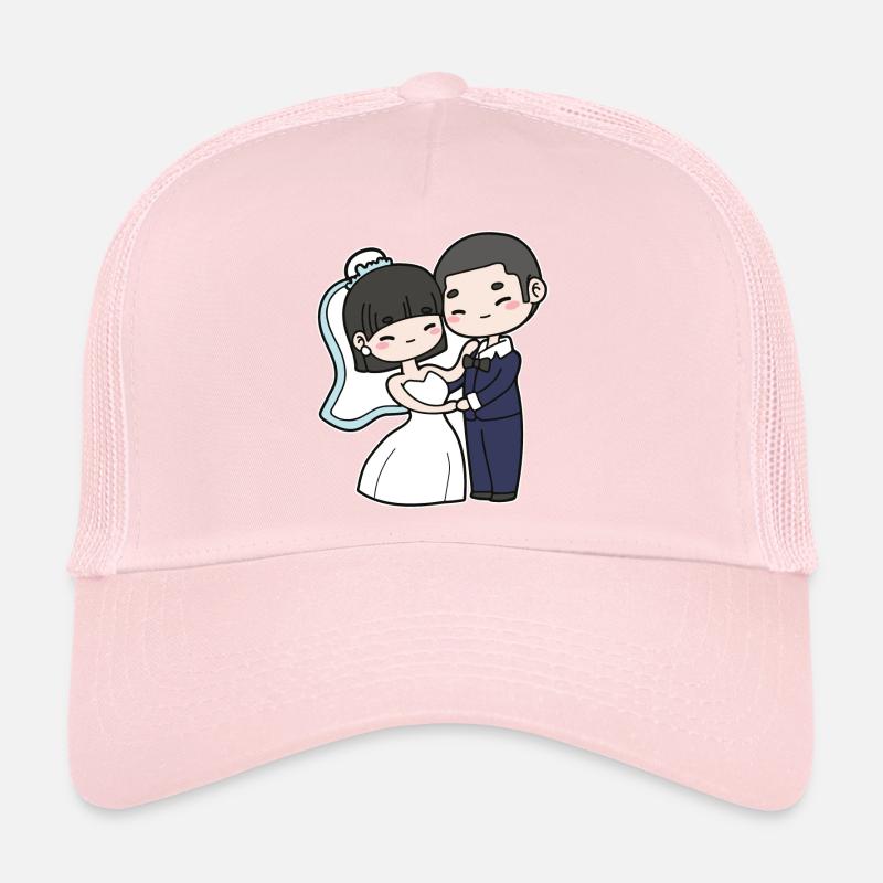 Couple de mariage Casquette trucker 