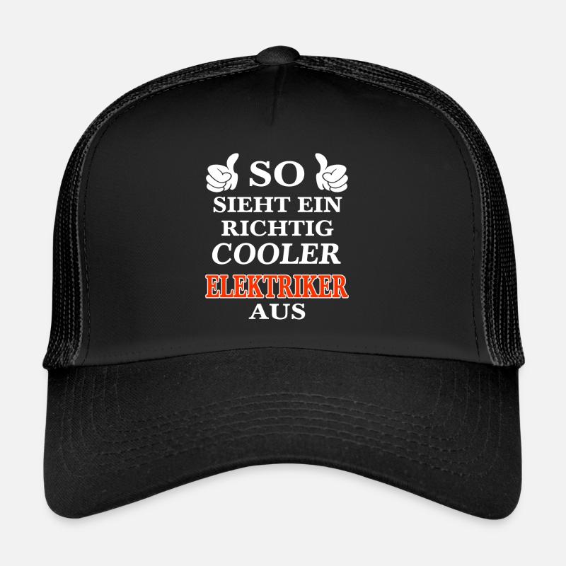 So sieht ein richtig cooler Elektriker aus! Trucker Cap