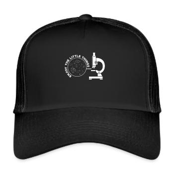Enjoy The Little Things Microscope Microbiology - Trucker Cap - black/black - Front