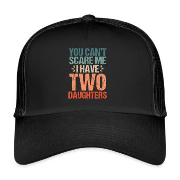 Tu ne peux pas m’effrayer - Casquette trucker  - noir/noir - Devant