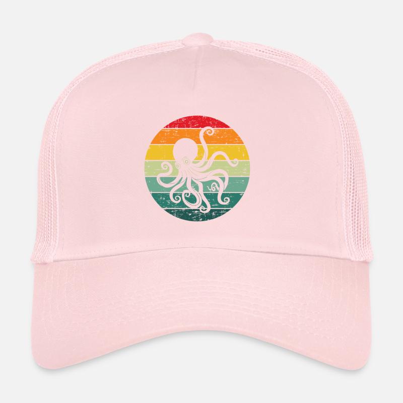 Octopus Octopus Tentacle Squid Sea Creature Trucker Cap