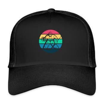Eishockey - Trucker Cap - Schwarz/Schwarz - Vorne