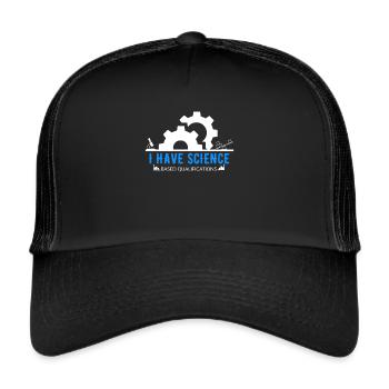 Techniker Biologie Chemie Mathematik Geschenk - Trucker Cap - Schwarz/Schwarz - Vorne