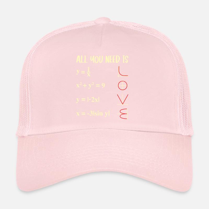 All you need is Love Math Functions Graphs Trucker Cap