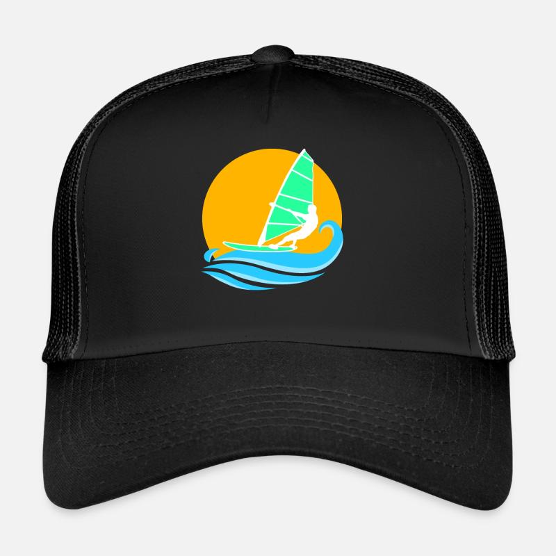 Windsurfing Windsurfen Meer Windsurfer Trucker Cap