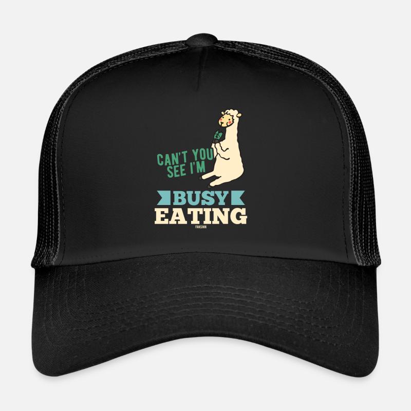 Lama at lunch Trucker Cap
