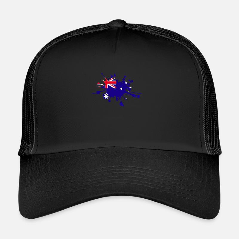 Australie Australien Australien australienne - Casquette trucker - noir/noir