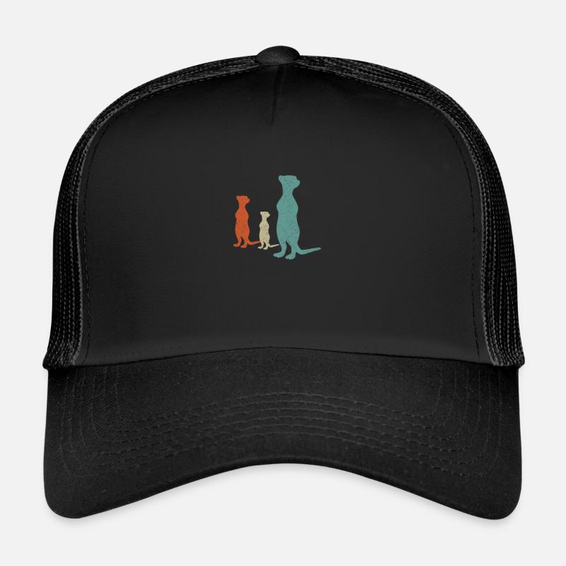 Suricates - Casquette trucker  - noir/noir