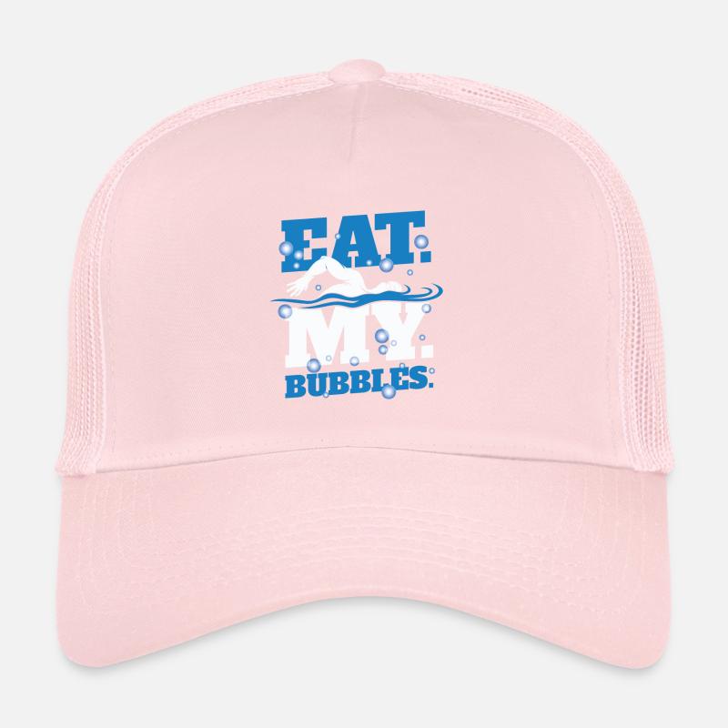 Backstroke Breaststroke Swimming Eat My Bubbles Trucker Cap