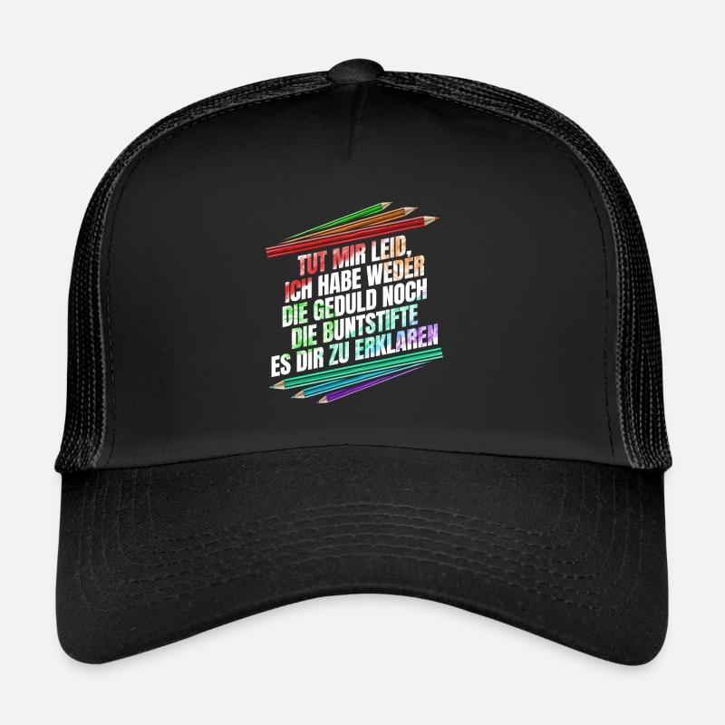 Pas les crayons de couleur pour t’expliquer Casquette trucker 