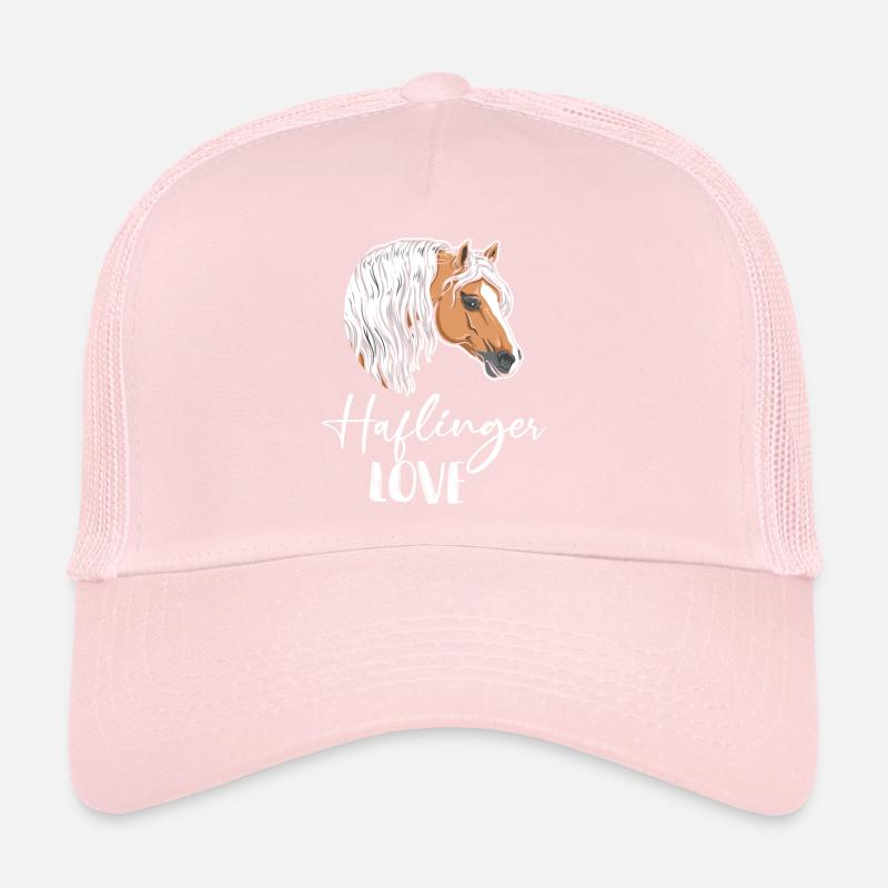Cheval Haflinger Amour Cavalière Équestre Casquette trucker 