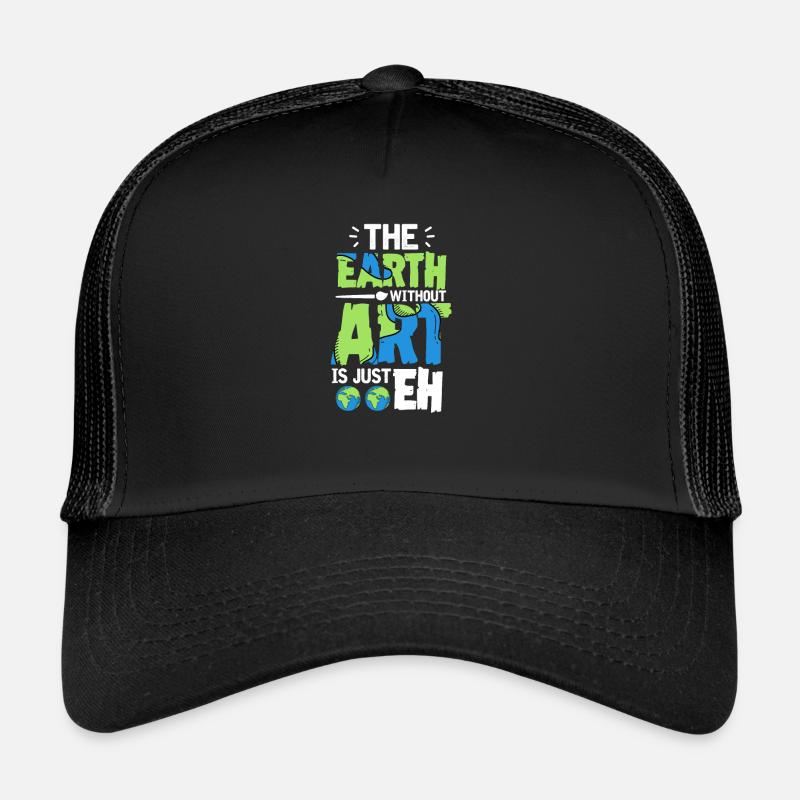 Kunst - Trucker Cap - Schwarz/Schwarz
