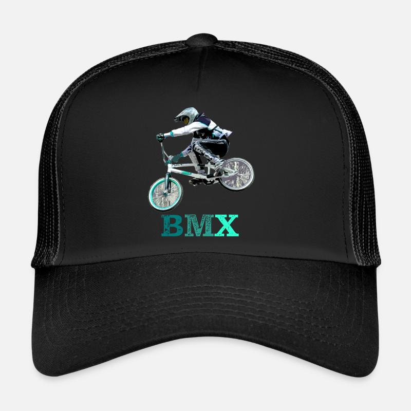 bmx racing - Casquette trucker  - noir/noir