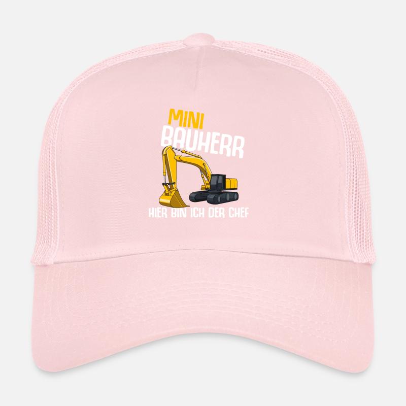 Bagger Kinder Bauherr Baustelle Junge Spruch Trucker Cap