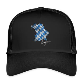 Bayern - Trucker Cap - Schwarz/Schwarz - Vorne