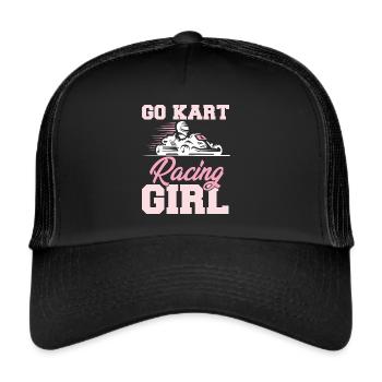 Go Kart Racing Coureurs Gokart - Casquette trucker  - noir/noir - Devant