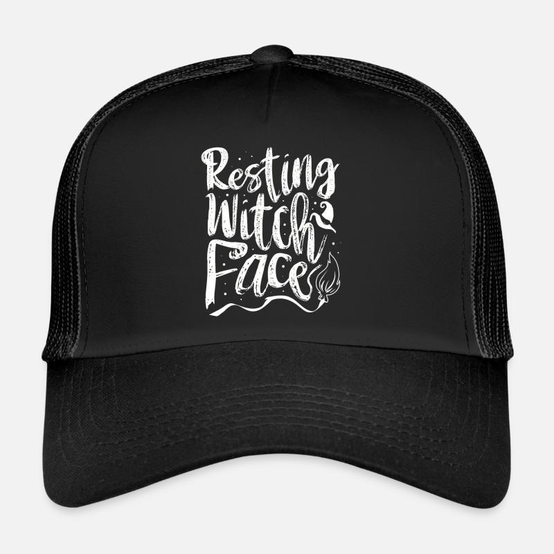 Halloween Funny Resting witch face Trucker Cap
