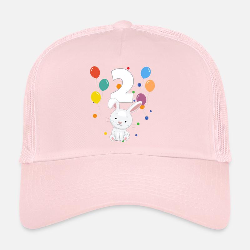 2e anniversaire anniversaire d’enfant 2 ans lapin Casquette trucker 