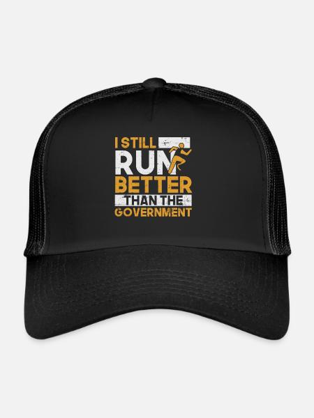 Amputé Humour amputé drôle - Casquette trucker  - noir/noir - Devant