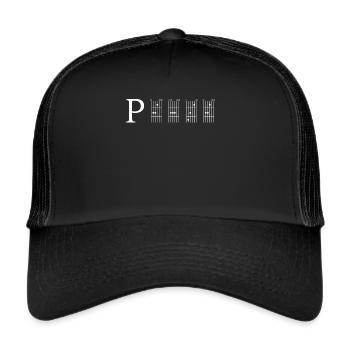 Guitar Chords Father Papa Gift - Trucker Cap - black/black - Front