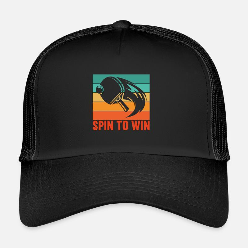 Table Tennis Spin to Win Player Player Trucker Cap