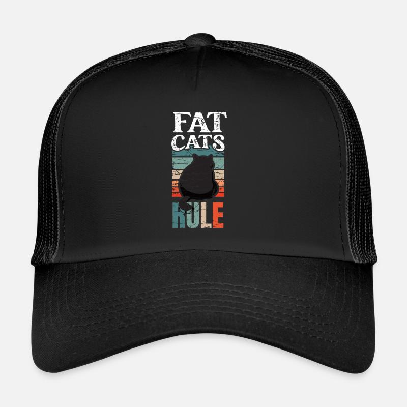 Fat Cat Chonk Katze Fat Cats Regel Trucker Cap