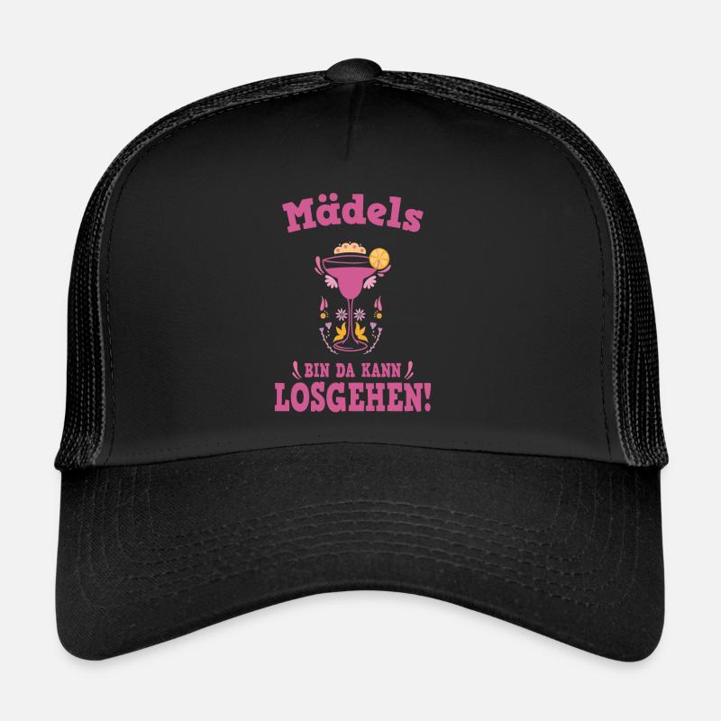 Mädels Bin Da Kann Losgehen Statement Sarkasmus Trucker Cap