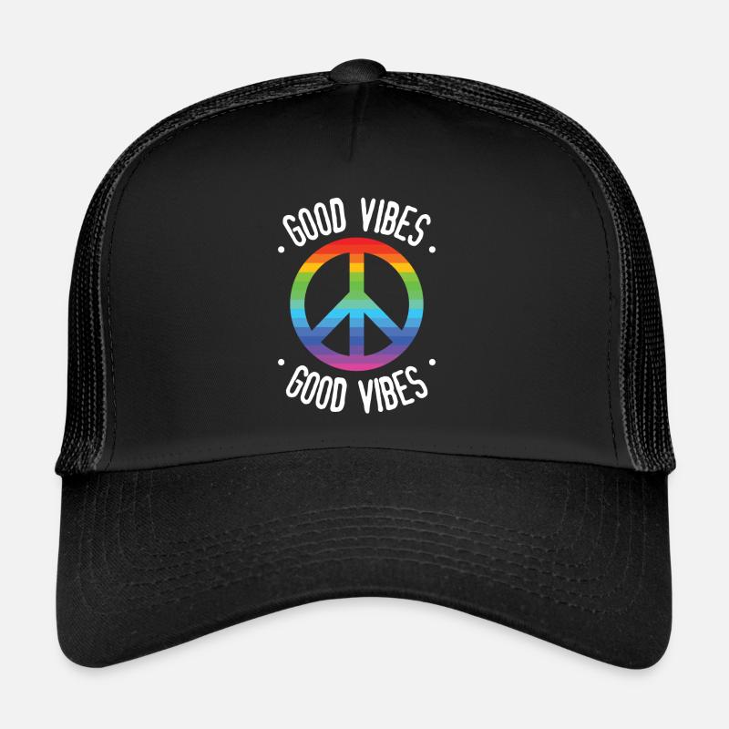Good Vibes - Trucker Cap - black/black