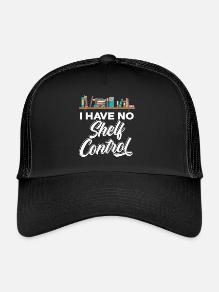 Je n’ai pas de contrôle des étagères Livres Lire - Casquette trucker  - noir/noir - Devant