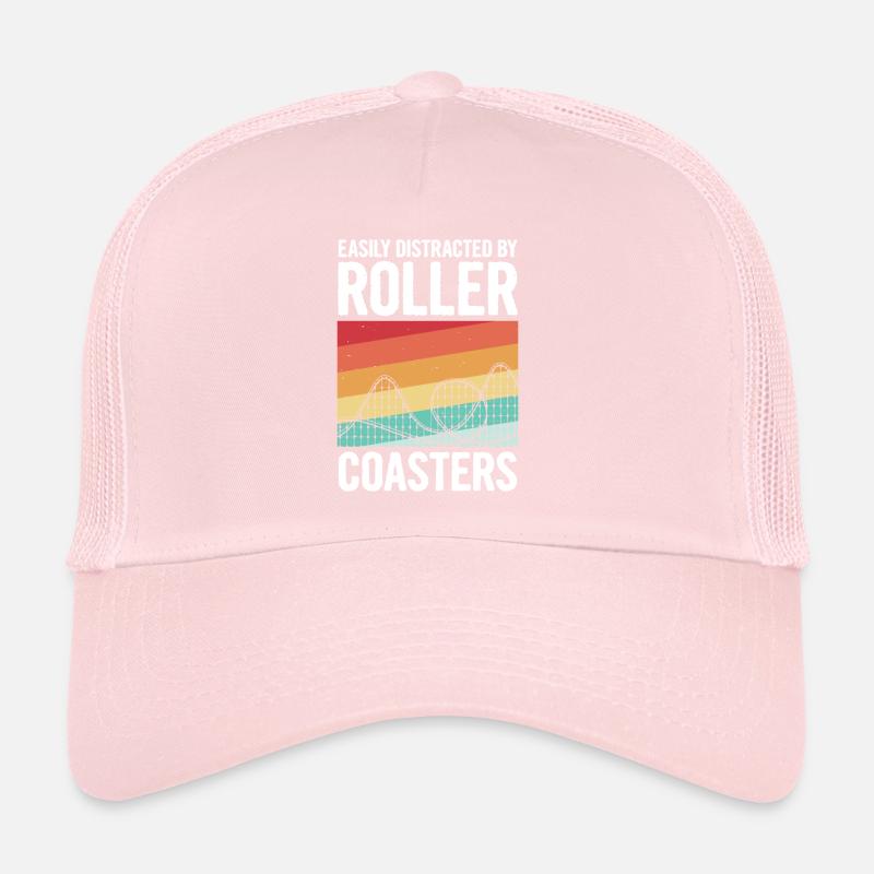 Roller coaster saying for an amusement park expert Trucker Cap