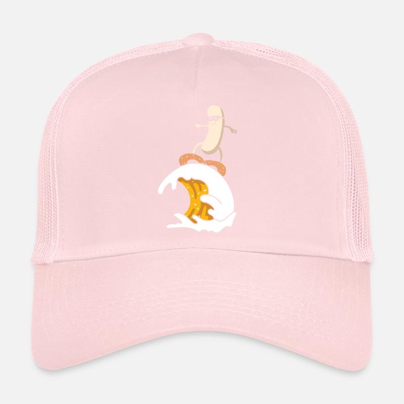 Weißwurst Bierwelle Wurstsurfer Surfen Bier Trucker Cap