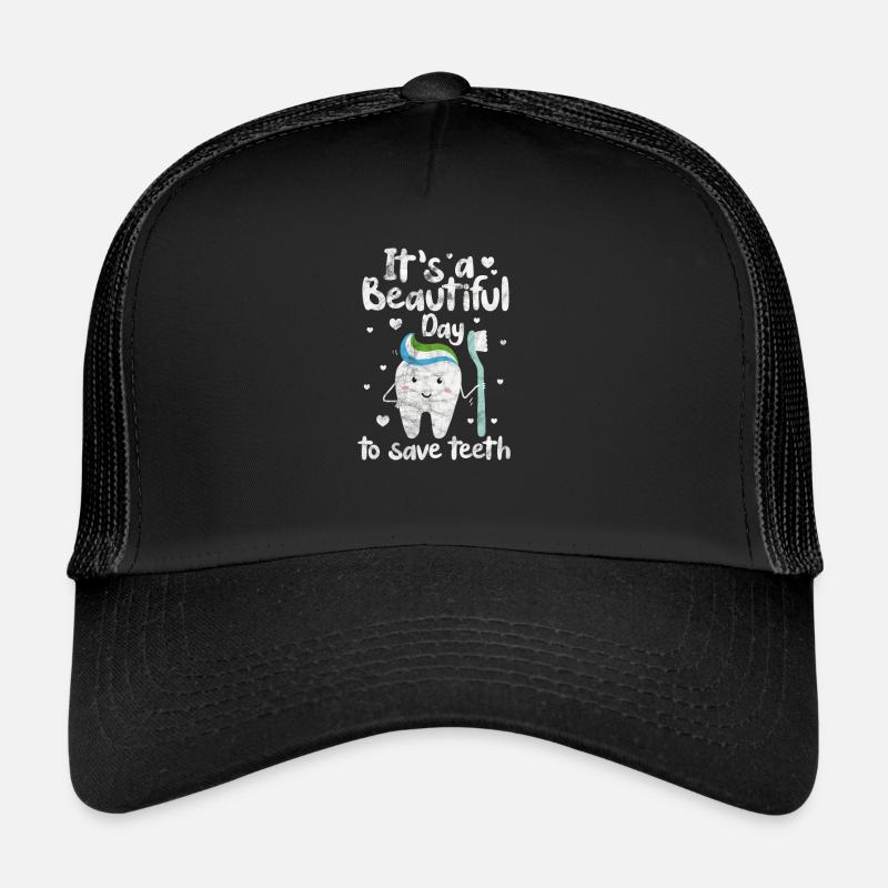 Dentiste - Casquette trucker - noir/noir