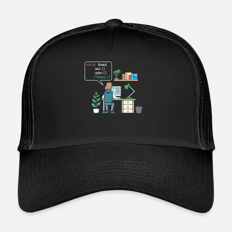Eat Code Sleep | Funny Coder Programmeur Casquette trucker 