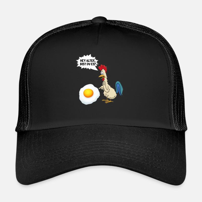 Lustiges Huhn mit Spiegelei, Sarkasmus, Hühner Trucker Cap