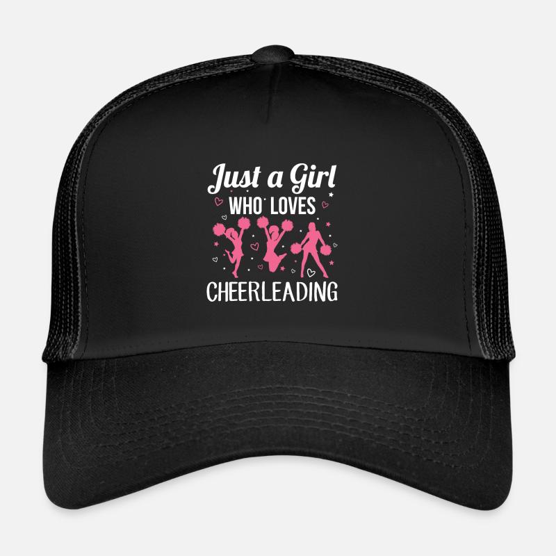 Cheerleader Design für eine Cheerleader - Trucker Cap - Schwarz/Schwarz