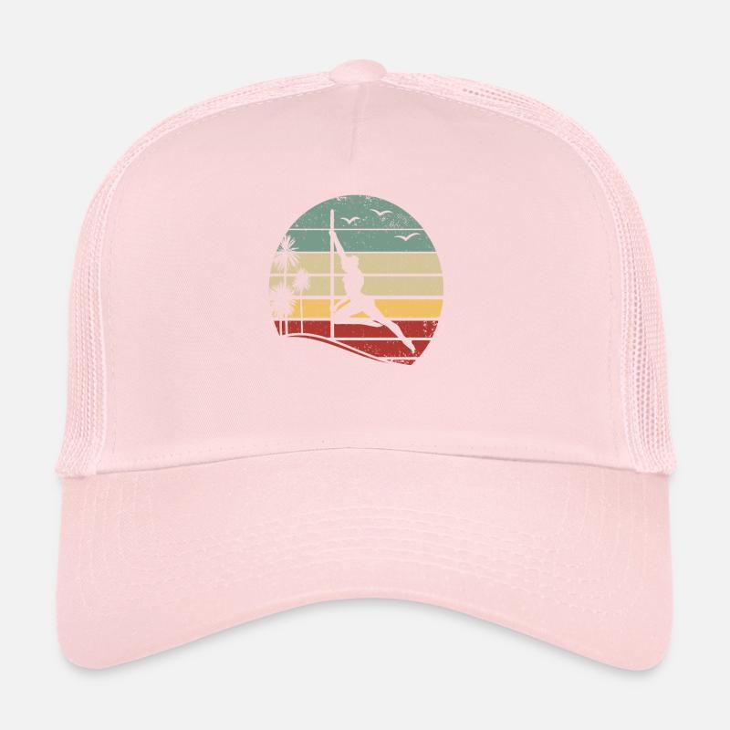 Sunset Pole Dance Pole Dancing Retro Pole Dance Trucker Cap