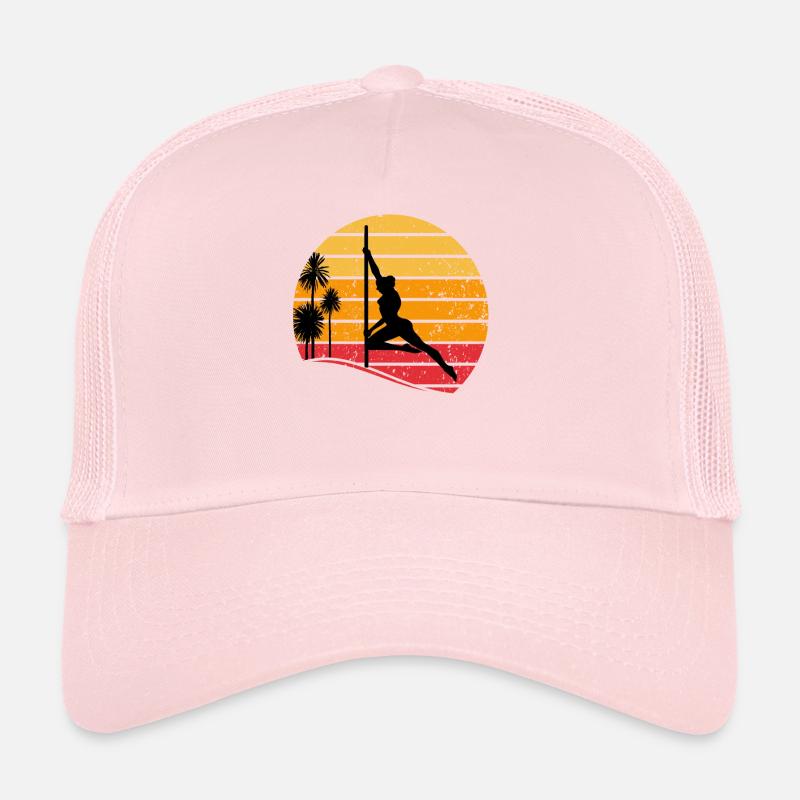 Pole Dancing - Sunset Pole Dance Silhouette Trucker Cap