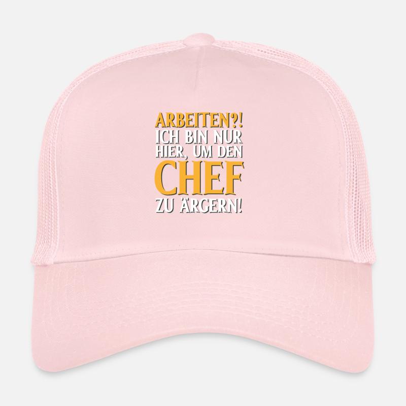 Lustiger Spruch Arbeit Büro Baustelle Chef ärgern Trucker Cap