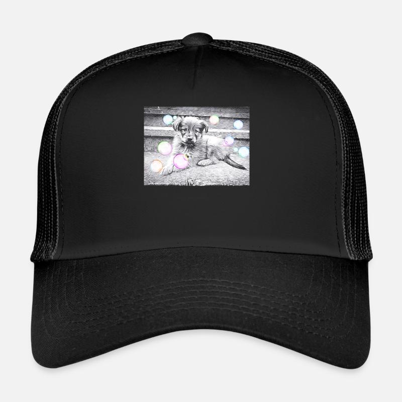 süßer Harzer Fuchs Welpe mit Seifenblasen Trucker Cap