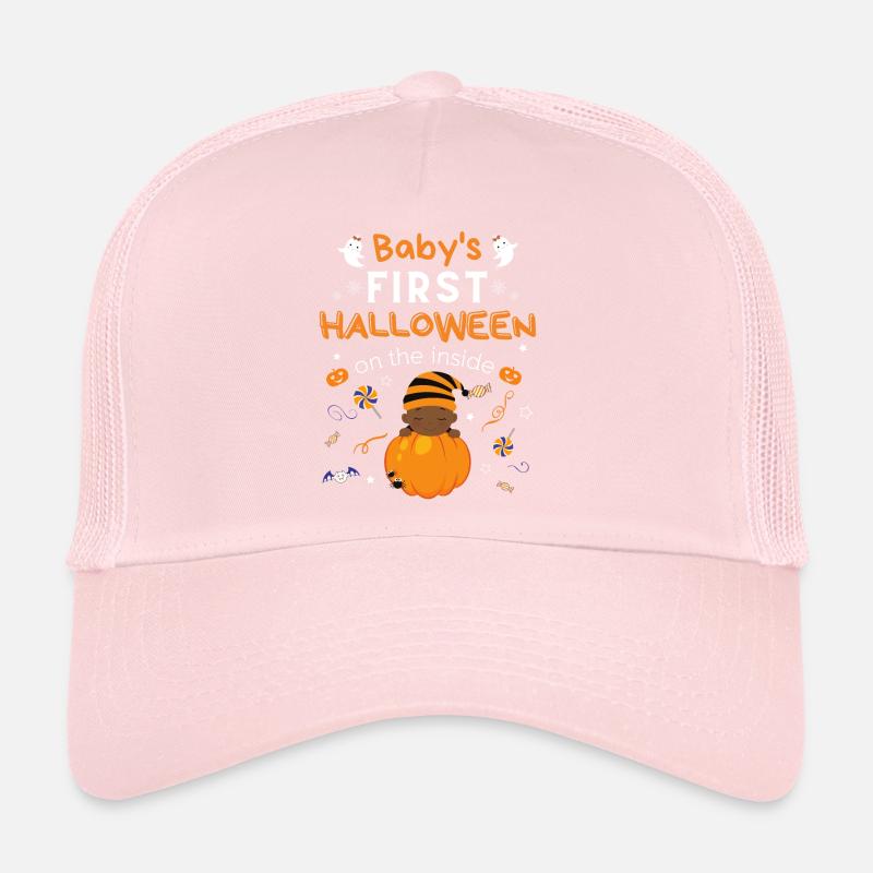 Baby's First Halloween On The Inside Pregnancy Trucker Cap