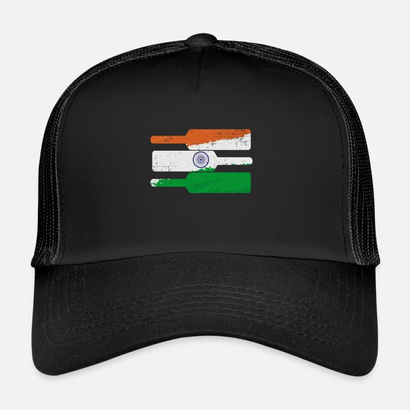 Cricket Game Indian Cricket Indian Flag Trucker Cap