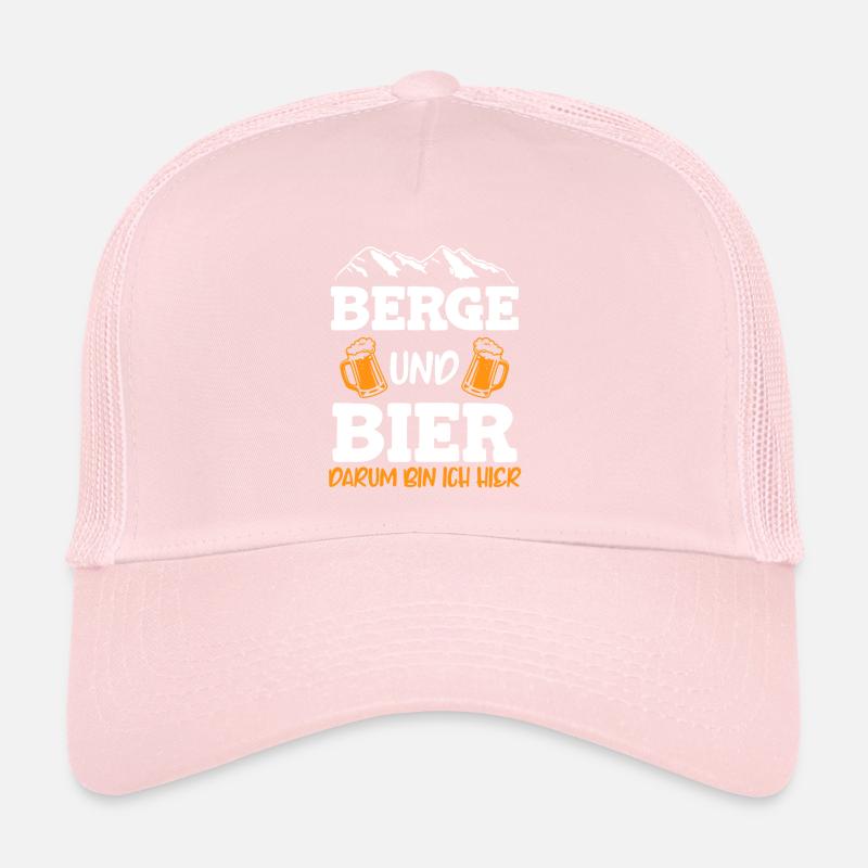Montagnes et bières c’est pour ça que je fais du snowboard ici Casquette trucker 
