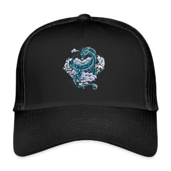 Oriental Dragon Symbol of Power - Trucker Cap - black/black - Front