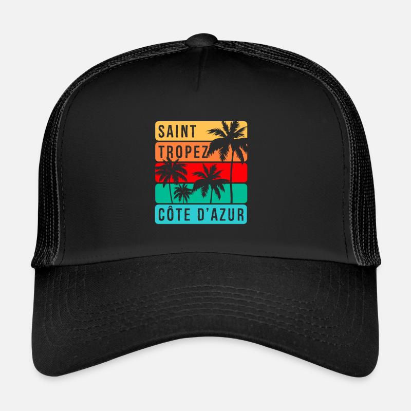 Saint Tropez - Casquette trucker  - noir/noir