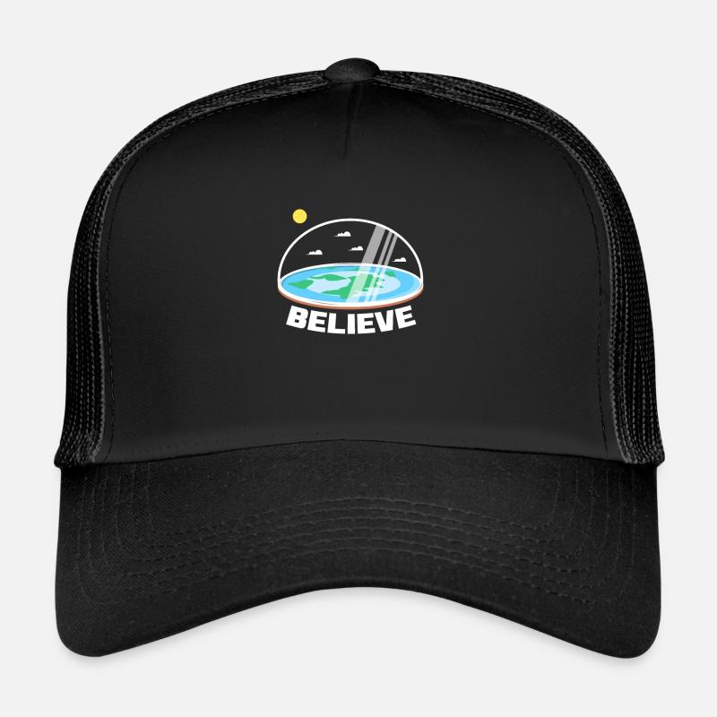 Plat Terre Flat Earth Conspiration Cadeau Casquette trucker 