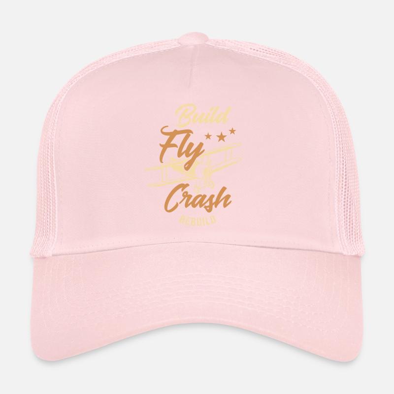 Conception d'avions Rc avec reconstruction de crash de vol de construction, Casquette trucker 