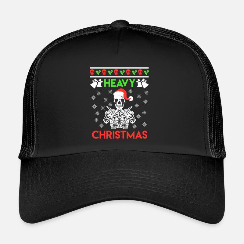 Ugly Christmas crâne de Noël squelette Casquette trucker 