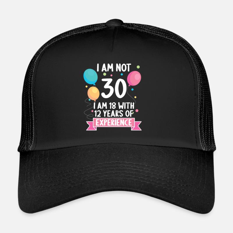 30 ans 30 ans 30 ans 30 ans 30 ans - Casquette trucker  - noir/noir